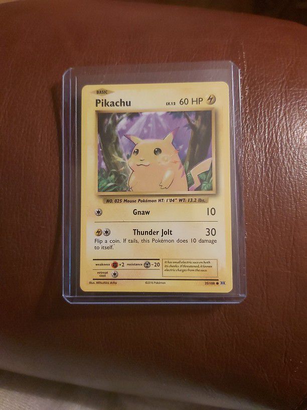 Lot Of 2 Pokemon Pikachu Evolutions Starter Card 35/108 Rare! 🔥 