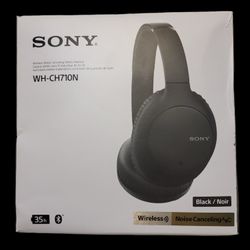 Sony WH-CH710N Wireless Noise-Canceling Headset - Black Still New In Box Tested.