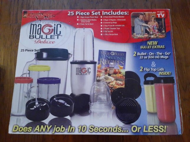BRAND NEW IN BOX Original MAGIC BULLET DELUXE 25 Piece Set.