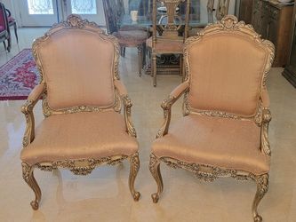 2 Carved Chairs,imported