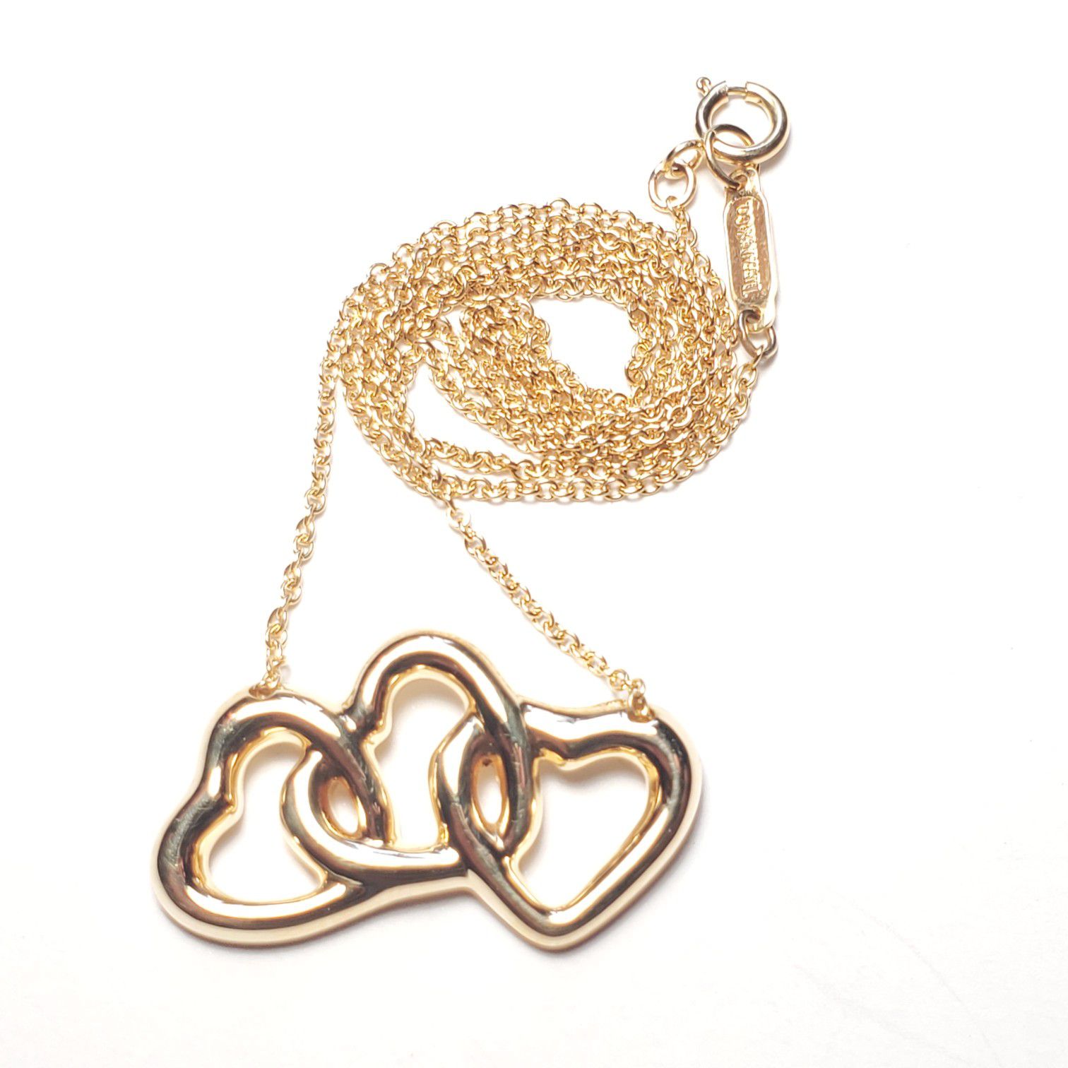 Tiffany Co Gold Heart Necklace