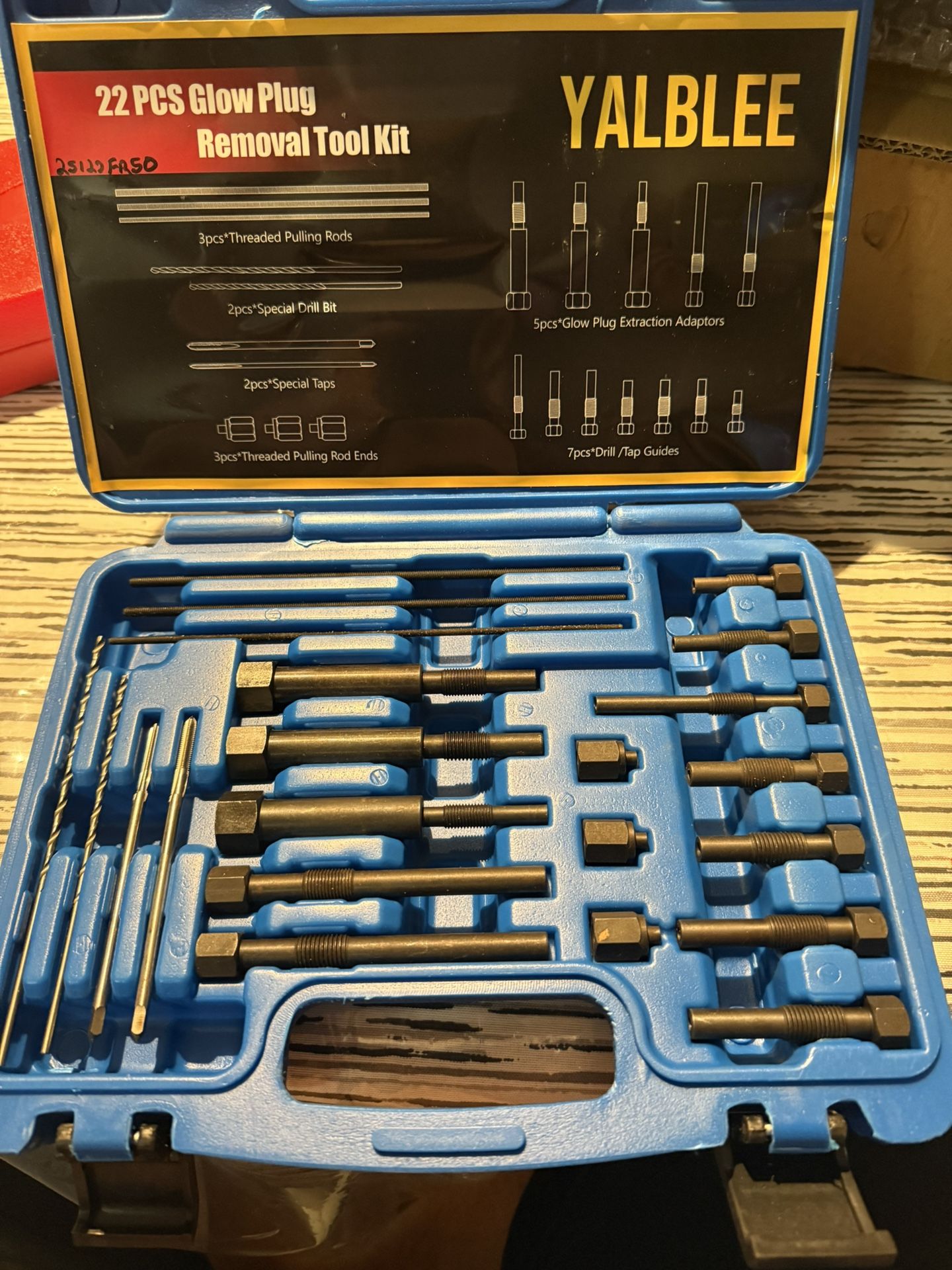 Glow Plug Removal Tool | 22-Piece High-Hardness Extraction Kit | M8 & M10 Electrode Tools | Glow Plug Removal Kit new in blue case $50 firm in n Lakel