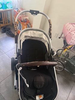 Baby Stroller with Canopy and Harness