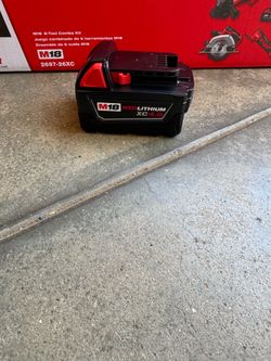 M18 Milwaukee battery cx4.0