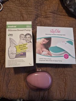 Breastfeeding massage pads and haakaa