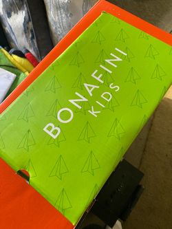 Bonafini Kids Black Dress Shoes Size 4
