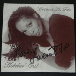 Lovena B. Fox - autographed CD slipcase for Holdin' Out