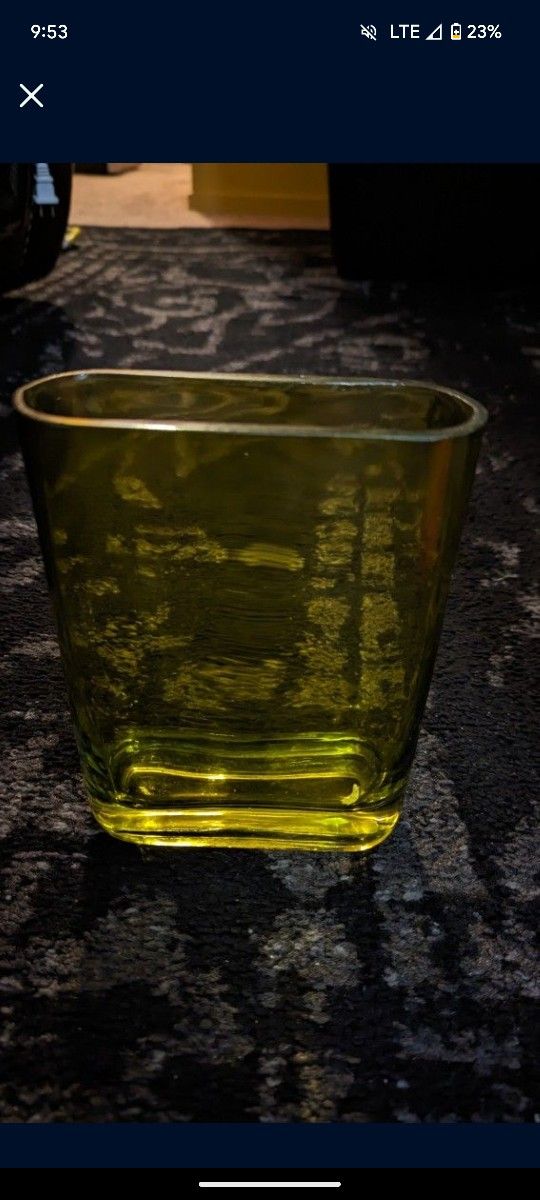Rectangular Glass Vase
