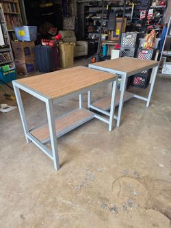 Pair of very sturdy and stable tables/desks , $60 each or $100 for both