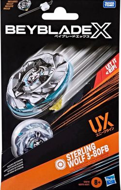 Beyblade X Sterling Wolf 3-80FB (SilverWolf) Hasbro Takara Tomy Brand New Sealed