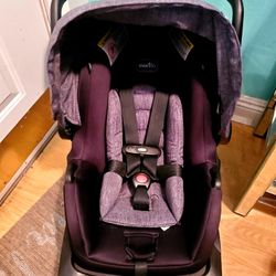 Evenflo BABY Carseat Carrier..black  Fits Infants..like Ne.