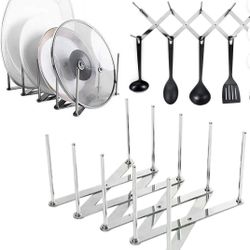 White Extendable Lid & Utensil Holder 