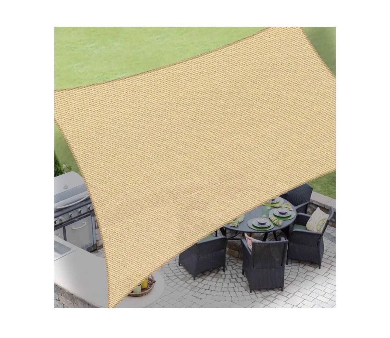 π $20 Brand New In Box 12' x 16' Rectangle Sand Sun Shade Sail Canopy UV Block Awning for Outdoor