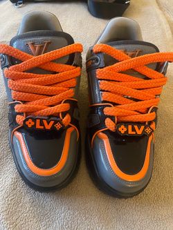 Louis Vuitton LV Trainer Sneakers Black Orange