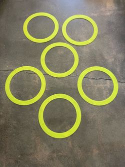 Set of 6 juggling rings