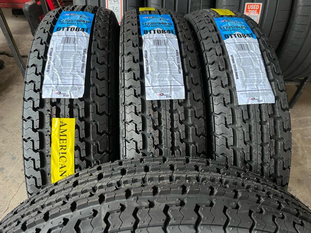 235/80R16 Trailer Tires 12 Ply NEW 