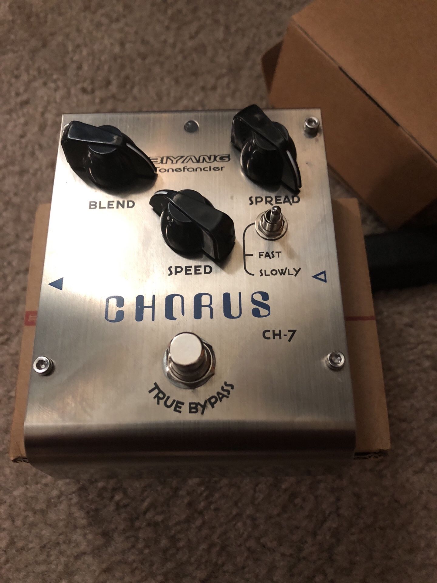 Biyang analog chorus ch-7 guitar effects pedal stomp box