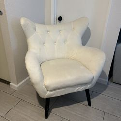 White Felt Chair