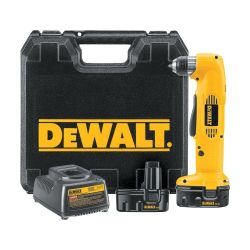 DEWALT Heavy-Duty Cordless Right Angle Drill Kit — 14.4 Volt, 3/8in., Model# DW966K-2