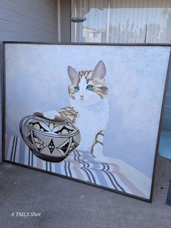 Cat Painting by R. Atkins