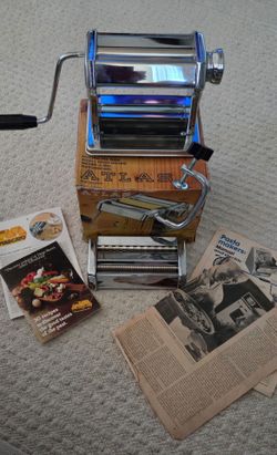 Vintage OMC Marcato Atlas 150 Pasta Machine - BRAND NEW / NEVER USED