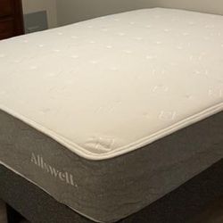 Allswell Luxe 12” Hybrid Mattress Queen + 14 Inch Metal Platform Bed Frame