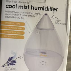Crane Filter-Free Ultrasonic Cool Mist Humidifier