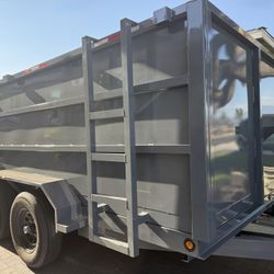 New Hydraulic Lift Dump Trailer with Smooth Walls 