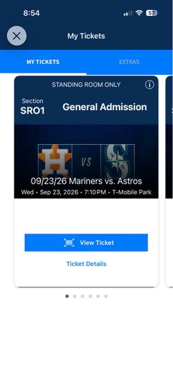 Mariners Vs Astros Tickets 9/23/26