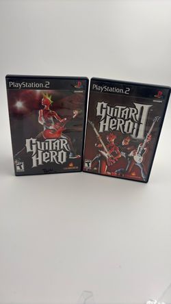 Guitar Hero 1 & 2 PS2 Game Bundle