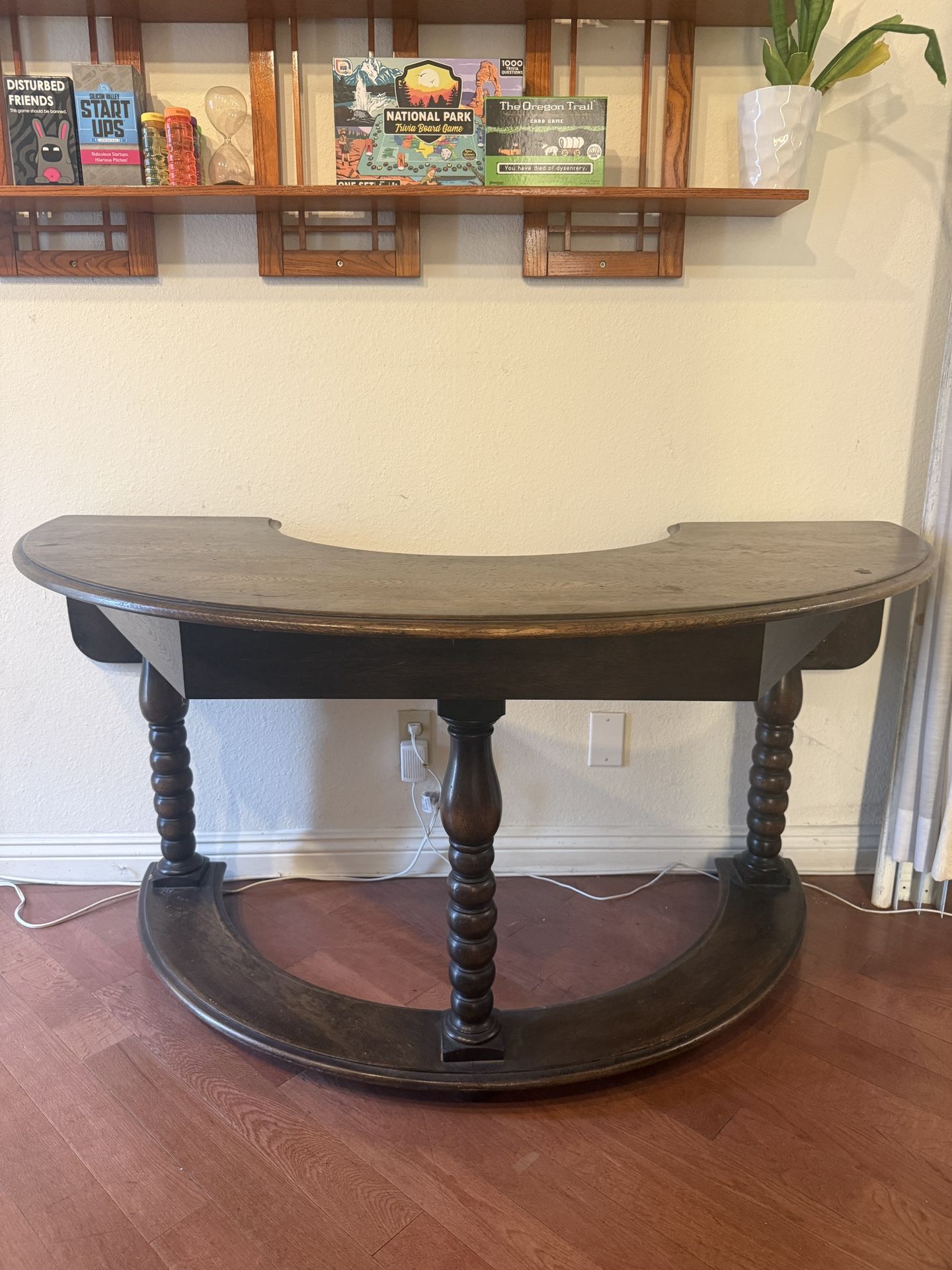 1950s Oak Jacobean Antique Desk