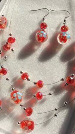 Jewelry Set, Art Glass