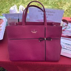 Kate Spade Burgundy Purse 