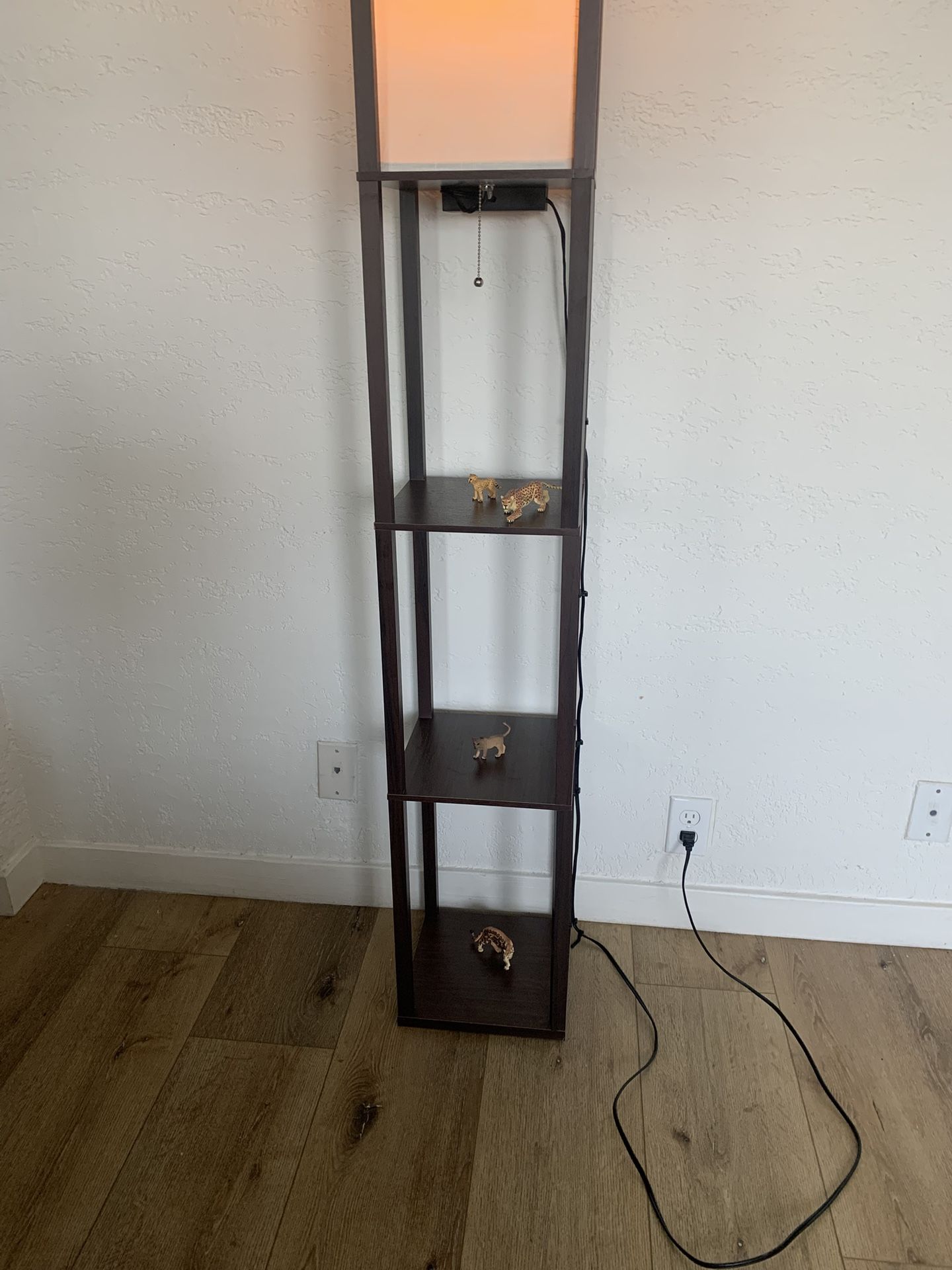 Lamp, 2 Stool Chairs, Foot Rest/storage Space