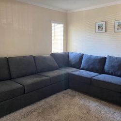 Slate 2 Piece Sectional L Couch