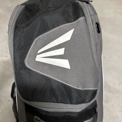 Youth Backpack Equipment Bag | T-Ball / Rec / Travel | Baseball & Softball | Black/grey