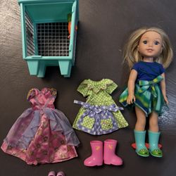 American girl Wellie Wishers Camille doll 
