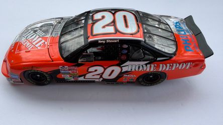 Tony Stewart No. 20 Half Orange & Half Clear NASCAR Diecast Toy Car • 1:24 Scale • Very Detailed
