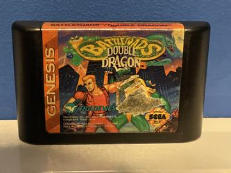 Battle Toads Double Dragon Tradewest Sega Genesis Cartridge TESTED-WORKING