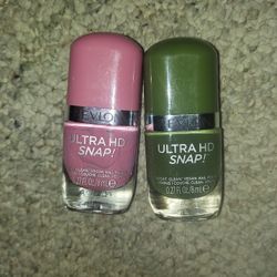 2 Bottles of Revlon Ultra HD Snap! Nail Enamel Polish -