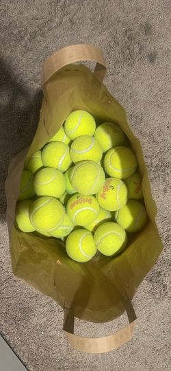 45 used tennis balls