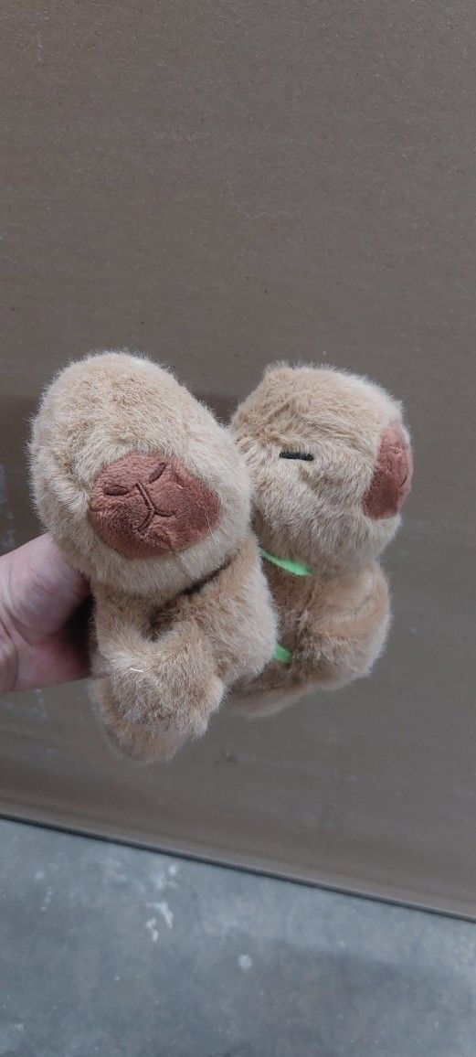 2 Small Capybaras Plushies