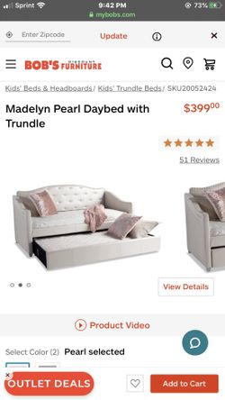 Madelyn pearl shop daybed with trundle