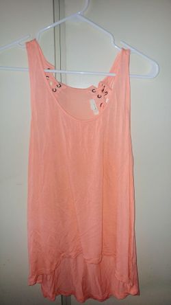 Coral Sleeveess Blouse size S