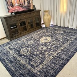 Vintage Distressed Rug  7 x 10 