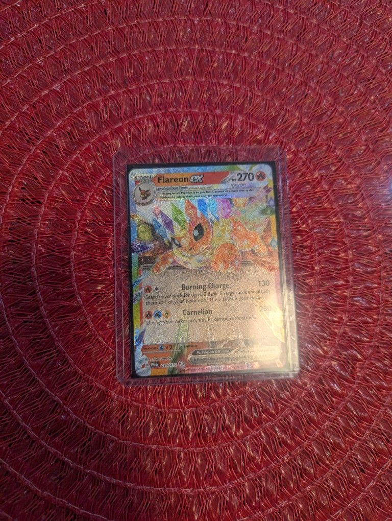 Pokemon prismatic evolutions Flareon ex 014
