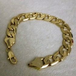Bracelet for man in Gold plated 14K