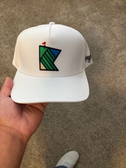 Waggle White Golf Snapback Hat