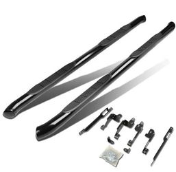 LA Zona Auto Parts 2011 to 2019 Ford Explorer 3 inch Black Nerf Bar Estribos Running Boards 