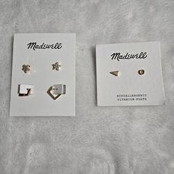 New Madewell Earrings Set 